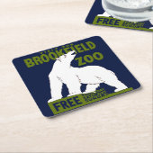 Brookfield Zoo, Federal Art Program Poster 1936 Kartonnen Onderzetters (Schuin)