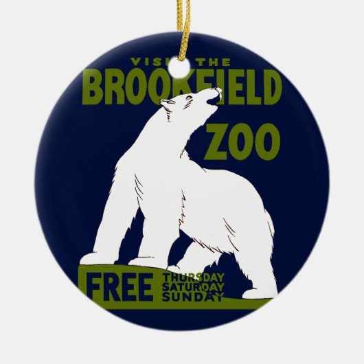 Brookfield Zoo, Federal Art Program Poster 1936 Keramisch Ornament (Voorkant)