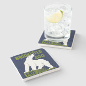 Brookfield Zoo, Federal Art Program Poster 1936 Stenen Onderzetter (Zijkant)