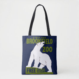 Brookfield Zoo, Federal Art Program Poster 1936 Tote Bag