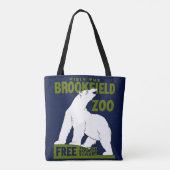 Brookfield Zoo, Federal Art Program Poster 1936 Tote Bag (Achterkant)