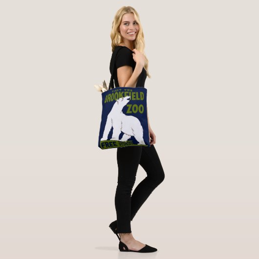 Brookfield Zoo, Federal Art Program Poster 1936 Tote Bag (Op model)