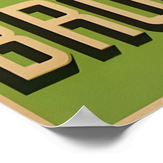 Brookfield Zoo Hippo  WPA-Poster Poster (Hoek)