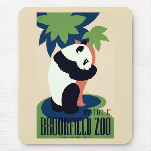 "Brookfield Zoo" mousepad Muismat (Voorkant)