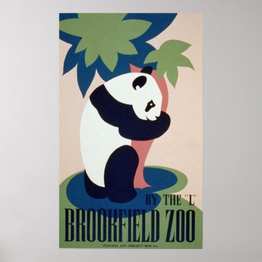 Brookfield Zoo Panad Poster (Voorkant)