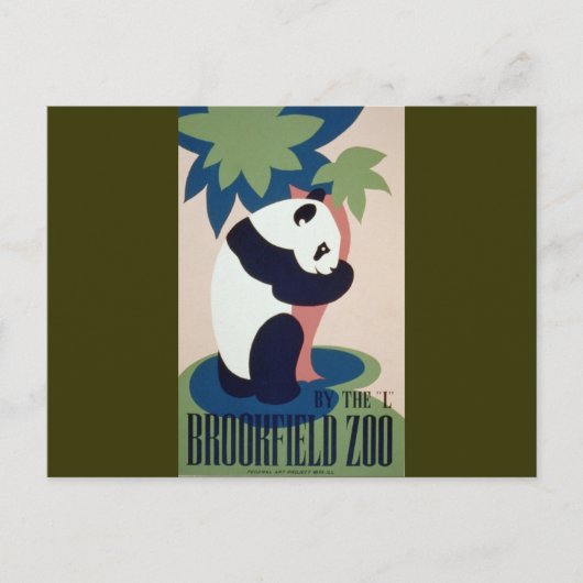 Brookfield Zoo Panda Briefkaart (Voorkant)