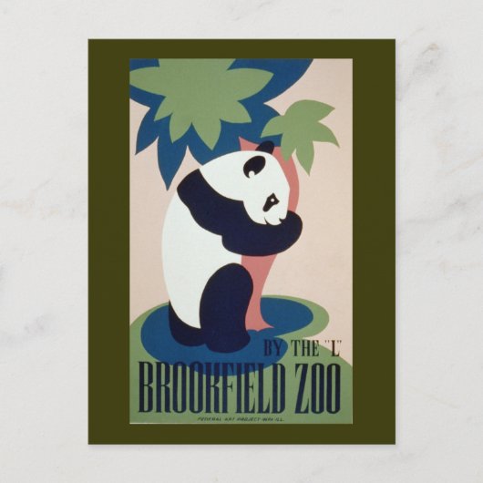 Brookfield Zoo Panda Briefkaart (Voorkant)