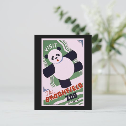 Brookfield Zoo Panda Briefkaart (Staand voorkant)