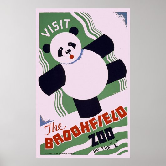 Brookfield Zoo Panda Poster (Voorkant)