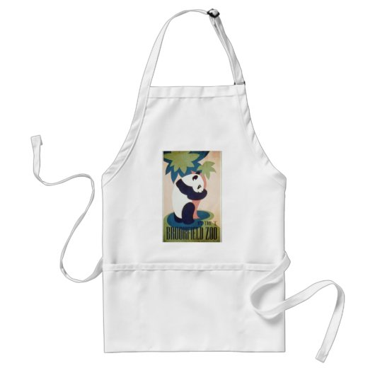 Brookfield Zoo-Panda Standaard Schort (Voorkant)
