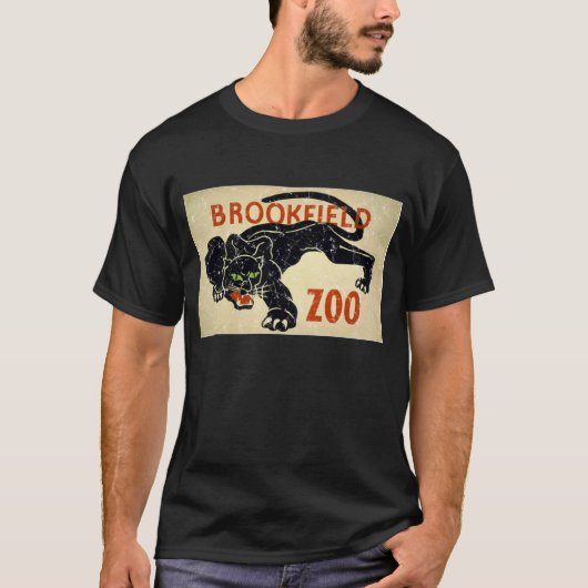 Brookfield Zoo-Panther-noodsituatie T-shirt (Voorkant)