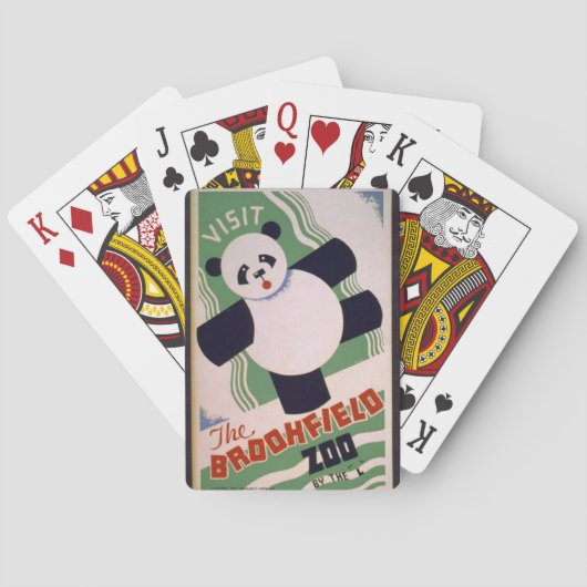 " Brookfield Zoo WPA art" Pokerkaarten (Achterkant)
