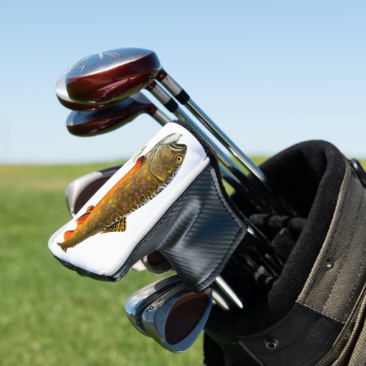 Brookforel en Minnows Golfheadcover (Insitu)