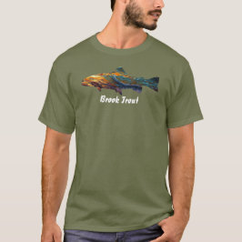 Brookforel Vlieg Vliegen Mannen T-shirt