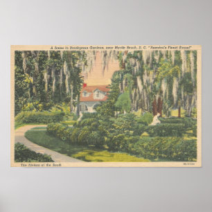 Brookgreen Gardens, Myrtle Beach, SC Briefkaart Poster