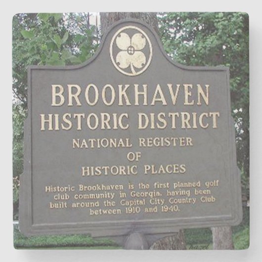 Brookhaven Atlanta, Historic Brookhaven, Brookhave Stenen Onderzetter (Voorkant)