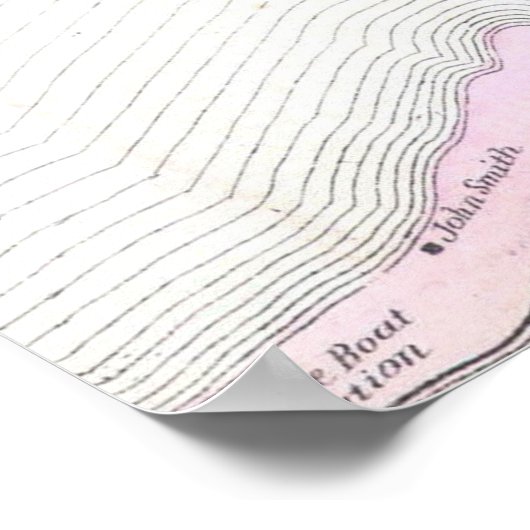 Brookhaven en Fire Island NY Map (1873) Poster (Hoek)