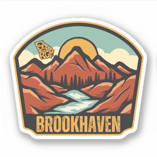 Brookhaven, Georgia Sticker (Voorkant)