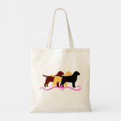 Brookhaven_Labradors Labors in 3 kleuren en harten Tote Bag (Achterkant)