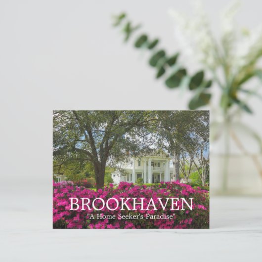 Brookhaven Mississippi Antebellum Spring Briefkaart (Staand voorkant)