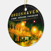 Brookhaven, MS Kerstfeestdag Keramisch Ornament (Links)