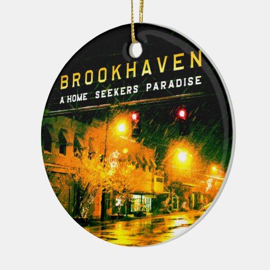 Brookhaven, MS Kerstfeestdag Keramisch Ornament (Links)