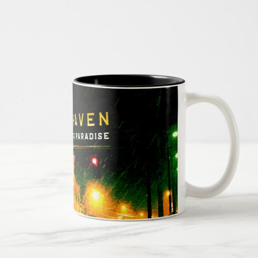 Brookhaven, MS - Paradise bij thuiszoekers Tweekleurige Koffiemok (Rechts)