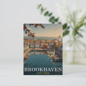 Brookhaven NY Haven Reis Briefkaart (Staand voorkant)