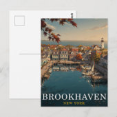 Brookhaven NY Haven Reis Briefkaart (Voorkant / Achterkant)