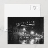 Brookhaven voor zwart-wit, Mississippi Town Sign Briefkaart (Voorkant / Achterkant)