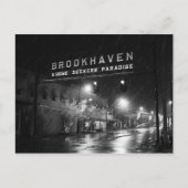 Brookhaven voor zwart-wit, Mississippi Town Sign Briefkaart (Voorkant)