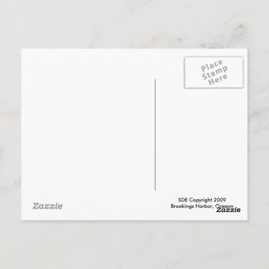 Brookings Harbour, Oregon Briefkaart (Achterkant)
