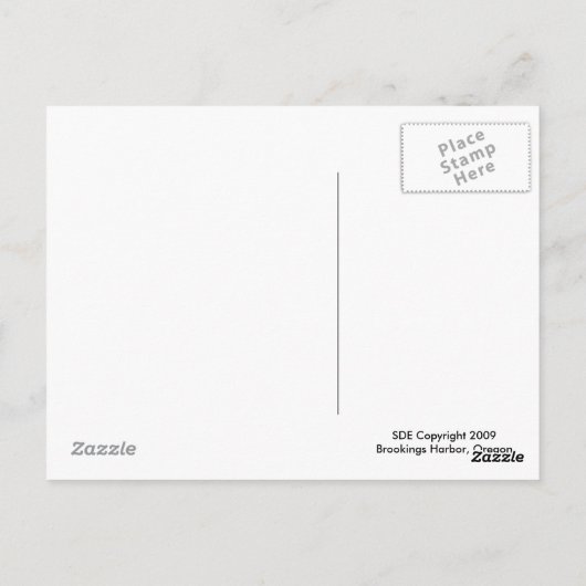 Brookings Harbour, Oregon Briefkaart (Achterkant)