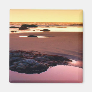 Brookings Harbour Sunset Fine Foto Magneet