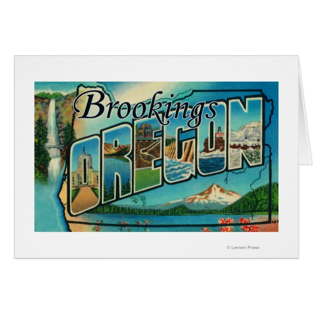 Brookings, oregon - grote letterscènes (Voorkant Horizontaal)