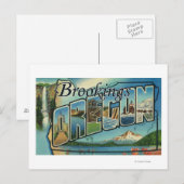 Brookings, oregon - grote letterscènes briefkaart (Voorkant / Achterkant)