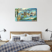Brookings, oregon - grote letterscènes canvas afdruk (Insitu (Slaapkamer))
