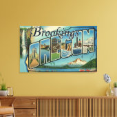 Brookings, oregon - grote letterscènes canvas afdruk (Insitu (Woonkamer))