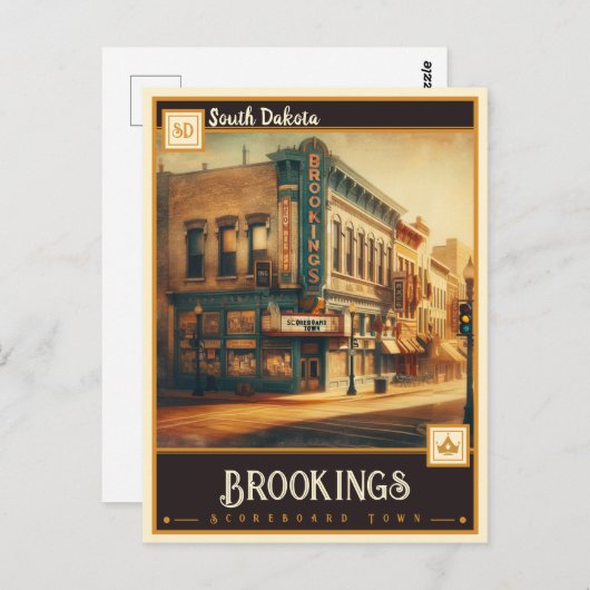 Brookings, South Dakota |  Briefkaart (Voorkant / Achterkant)