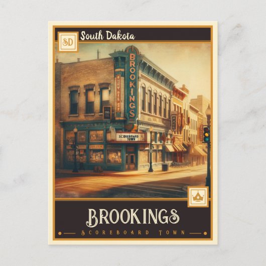 Brookings, South Dakota |  Briefkaart (Voorkant)