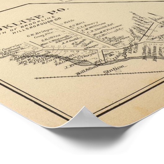 Brookline, Hillsborough Co. Poster (Hoek)