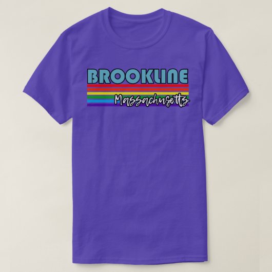 Brookline Massachusetts Pride Brookline LGBT Gift T-shirt (Design voorkant)