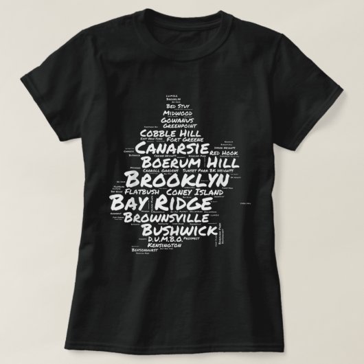 Brookly Brooklyn New York Buurgroepen T-shirt (Design voorkant)