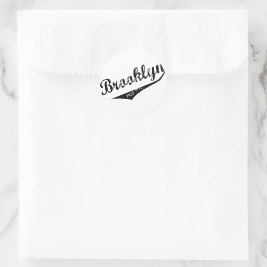 Brooklyn 1957 ronde sticker (Tas)