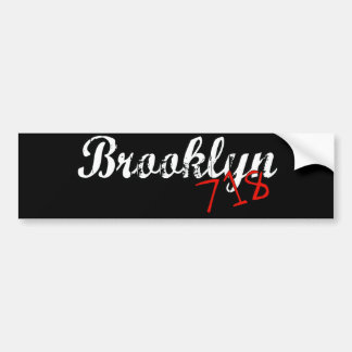 Brooklyn 718 bumpersticker