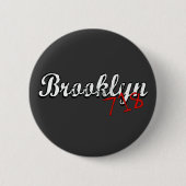 Brooklyn 718 ronde button 5,7 cm (Voorkant)