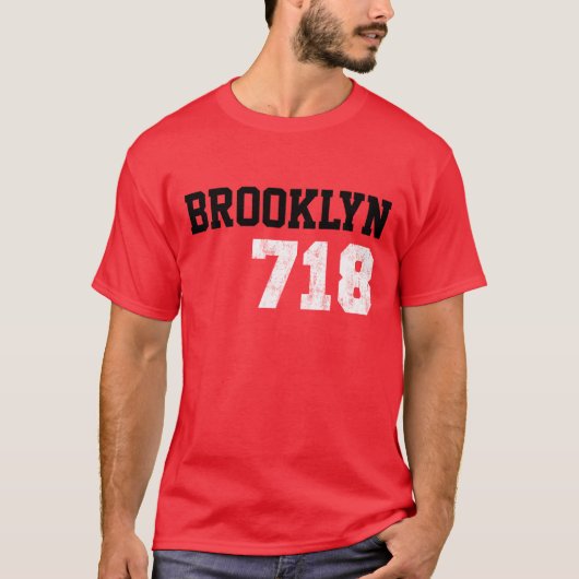 Brooklyn 718 t-shirt (Voorkant)