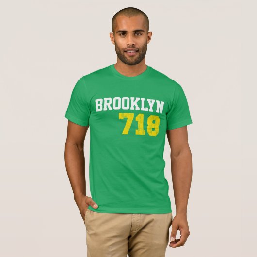 Brooklyn 718 t-shirt (Voorkant volledig)