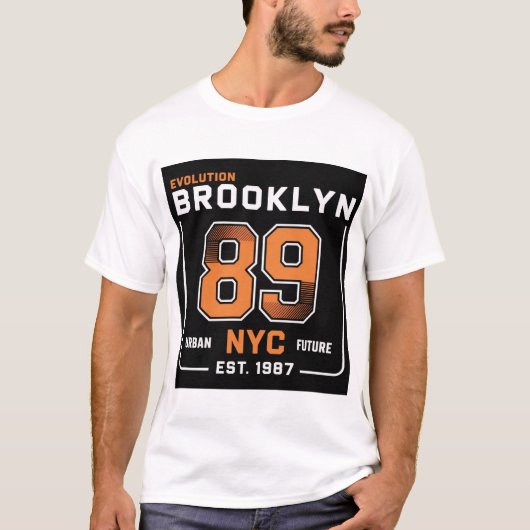 Brooklyn 89 New York T-shirt (Voorkant)