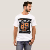 Brooklyn 89 New York T-shirt (Voorkant volledig)